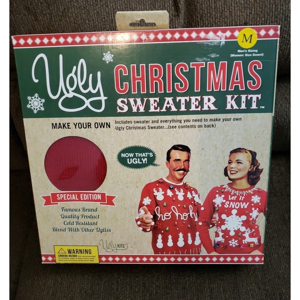Ugly Sweater Christmas Sweater kit NWT‎ Size Medium
